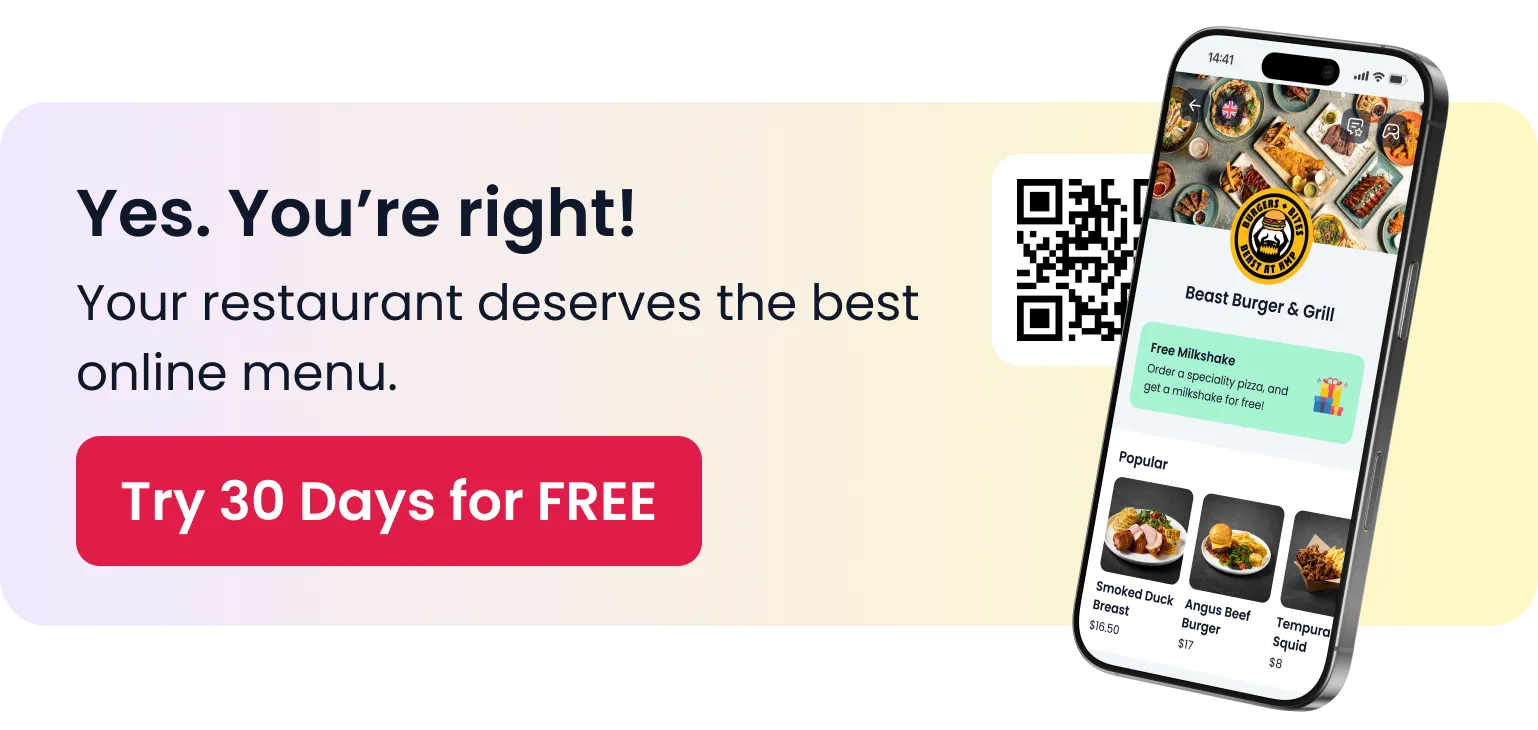 Menuviel is best online QR menu