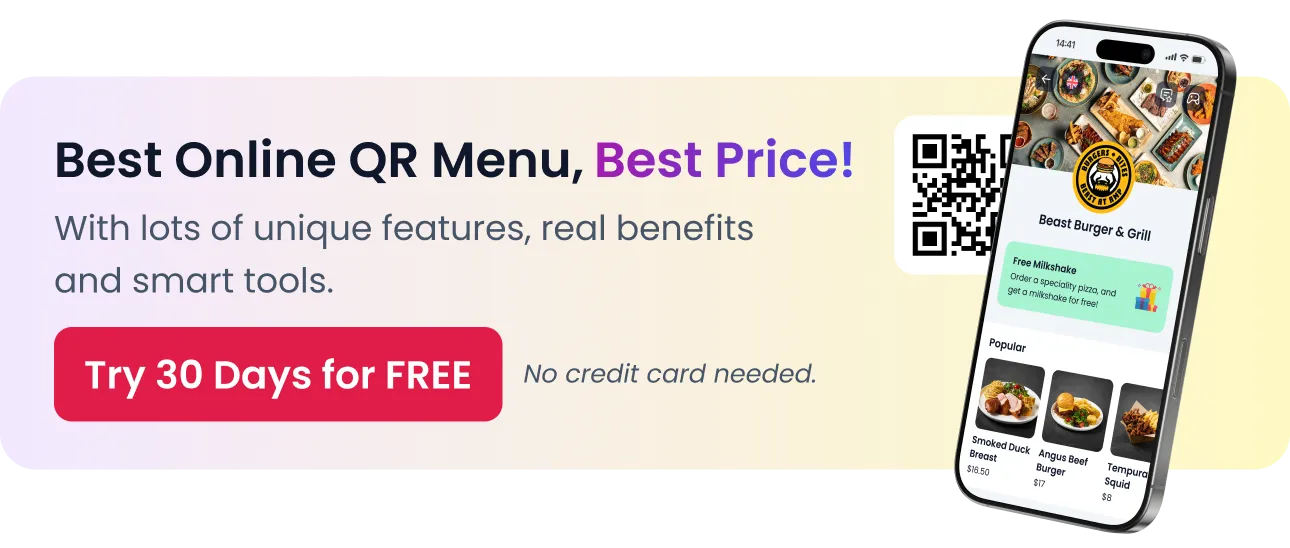Menuviel is best online QR menu