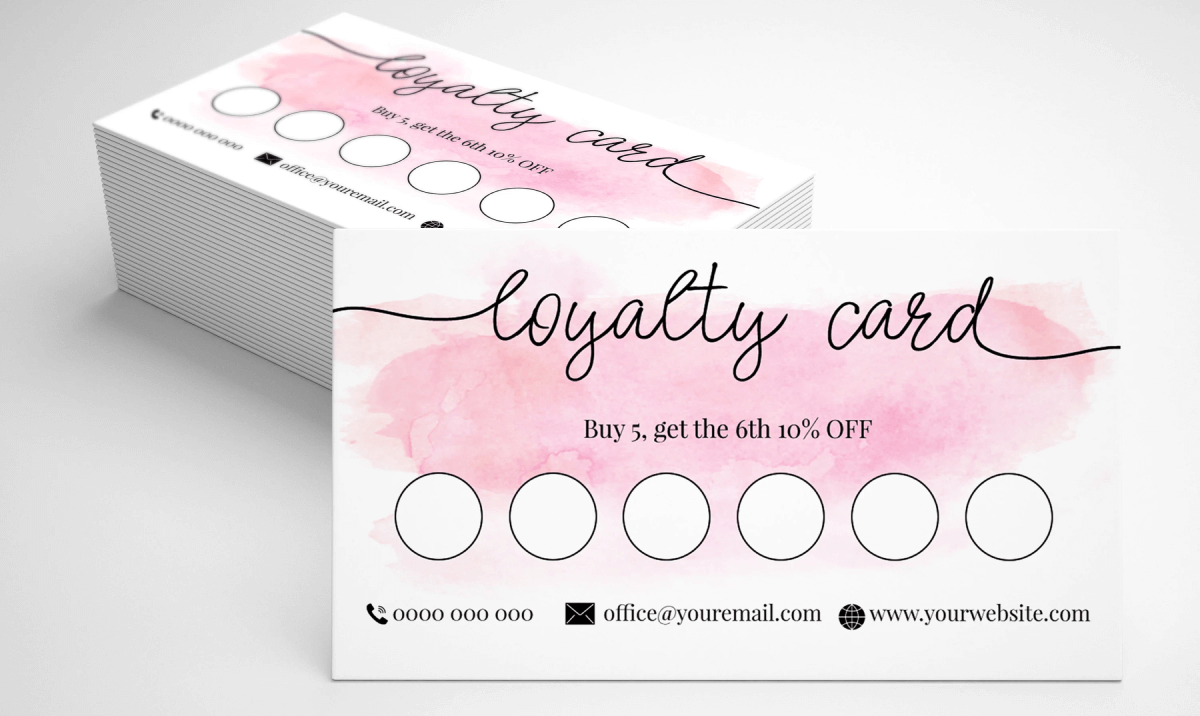 Restaurant Loyalty Punch Cards