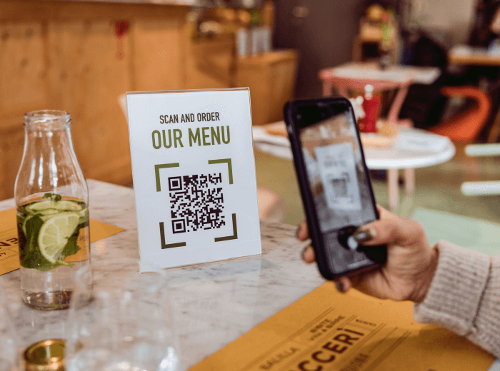 Restaurant with QR Codes